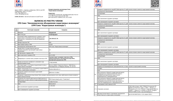 Выписка из реестра Стр. 1-2
